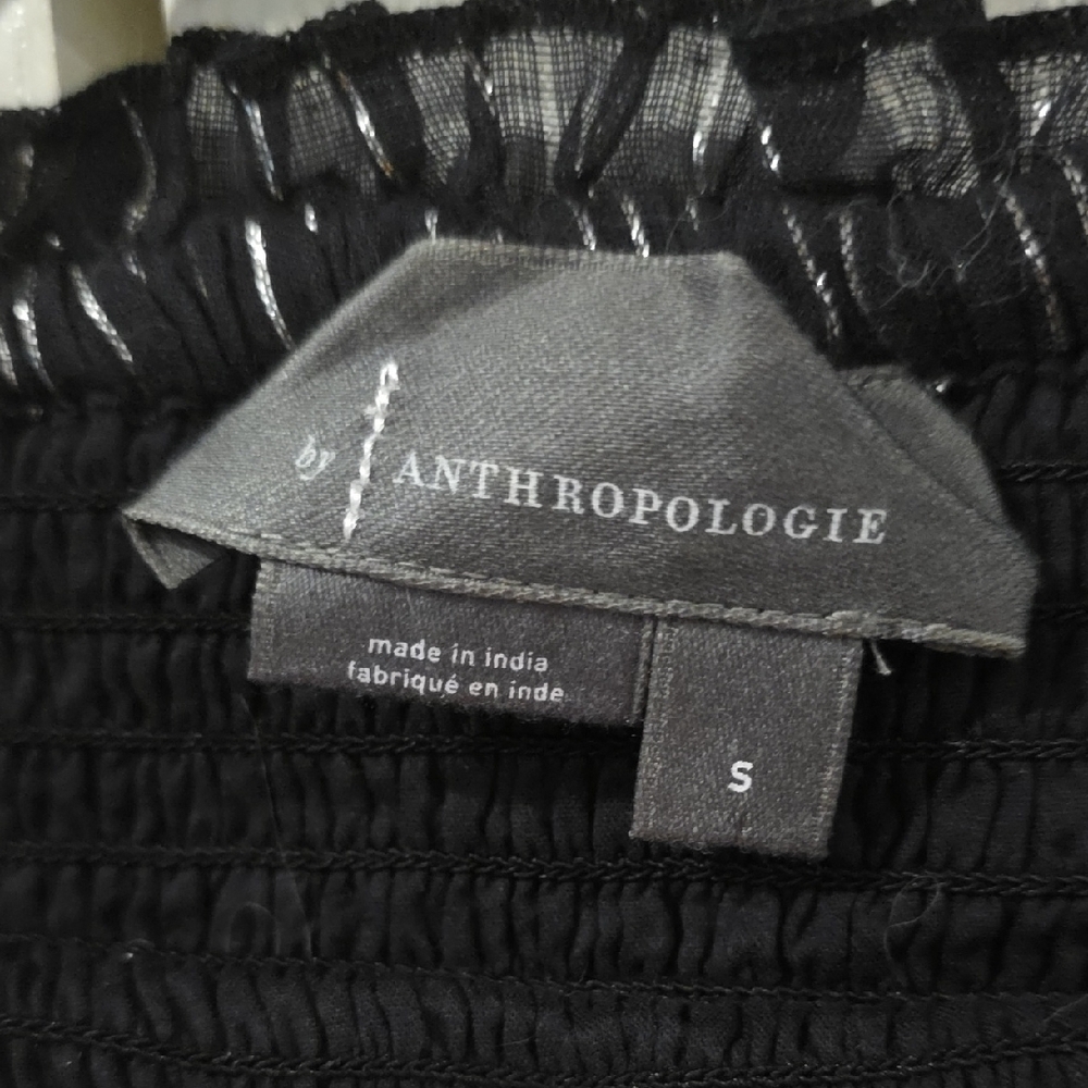 NWOT Anthropologie The Marisol Smocked Maxi Dress: Lurex Edition With Straps - Picture 6 of 6